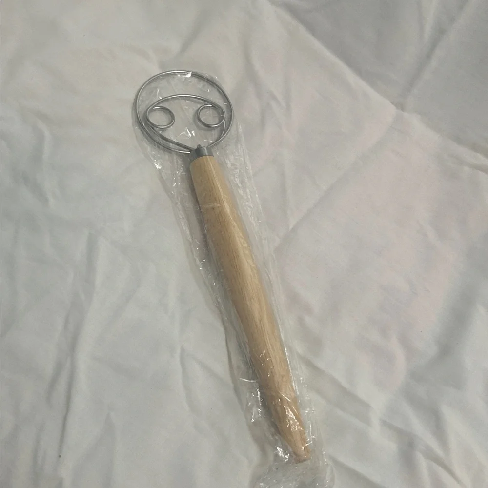 Danish Dough Whisk Stainless Steel Dough Whisk Dutch Style 13” long New